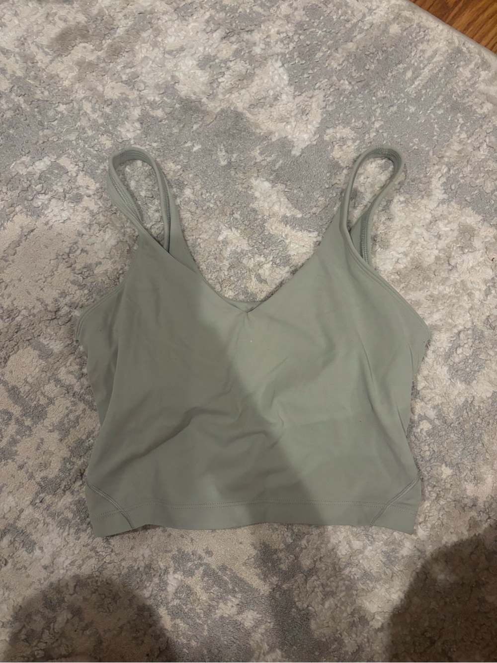 lululemon light sage cropped cami